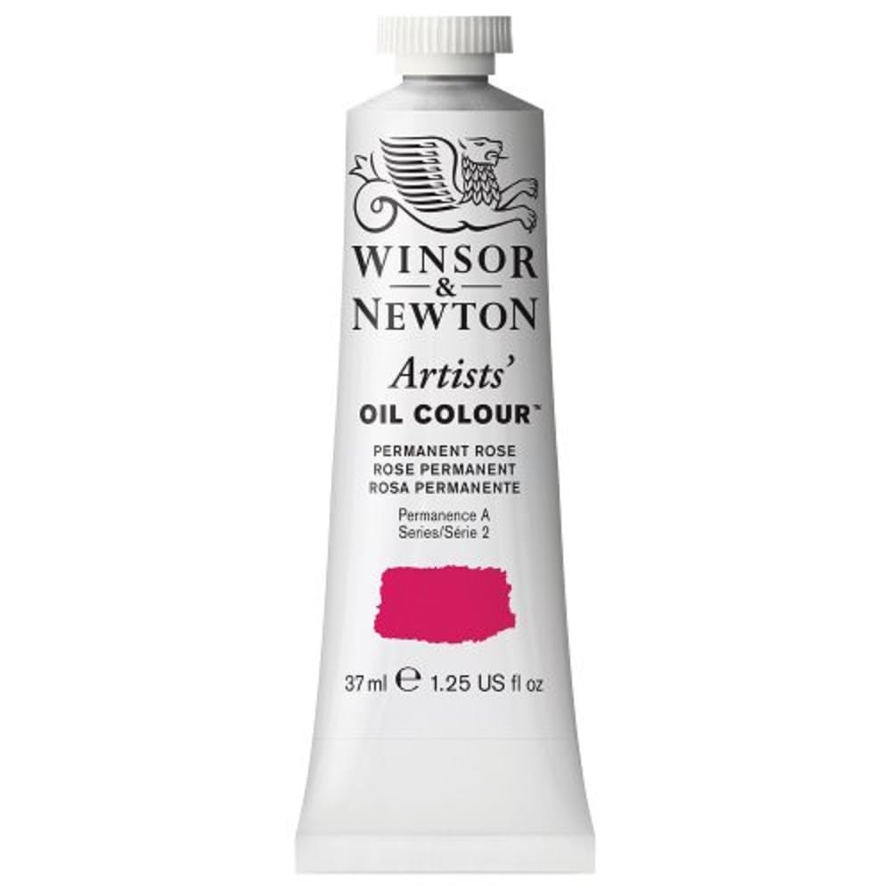 Winsor & Newton Artists' Oil Colour Pintura al Óleo Profesional, 37 ml - 37-ml Tube - Rosa (Permanent Rose)