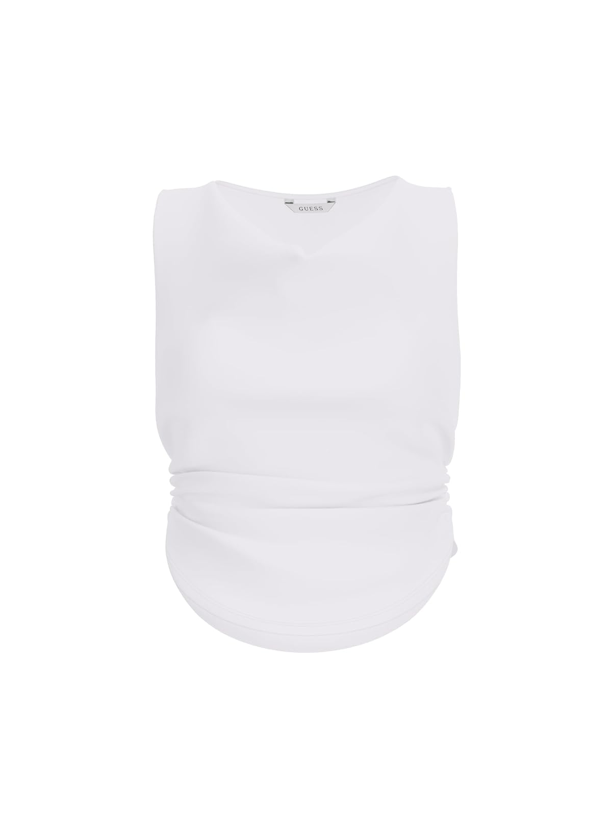 GUESS - Playera Rika sin Mangas con Cuello Redondo para Mujer