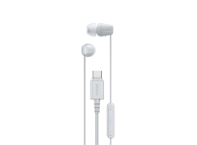 Sony IER-EX15C | Auriculares in Ear con Cable USB-C, Blanco