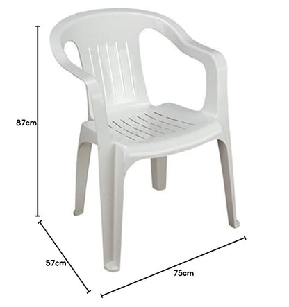 Silla Brexia de Plástico Apilable Blanca