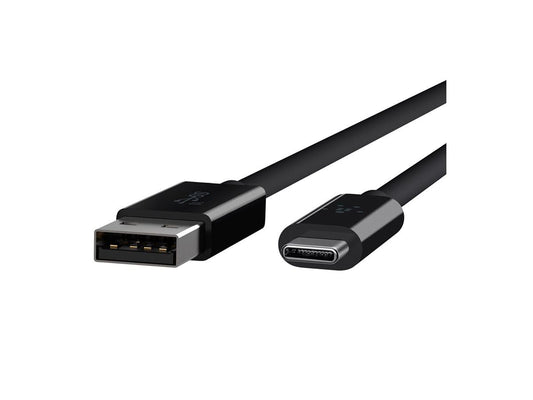 Belkin F2CU029bt1M-BLK Cable 3.1 USB-A to USB Type C, Compatible with USB-C Devices, 3 Feet