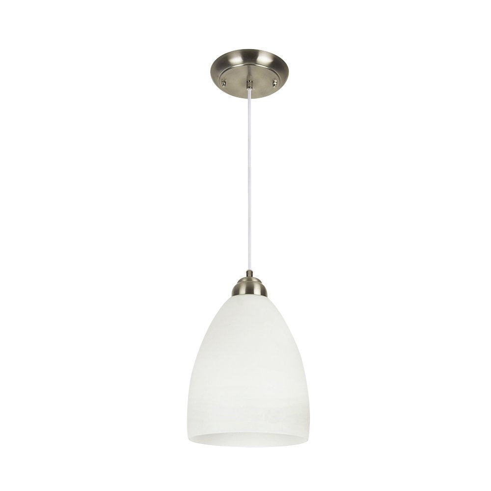Tecnolite Lámpara Colgante, Base E27, Luz Colgante de Techo Moerna, Color Cristal Oplaino, 100 - 240 V,