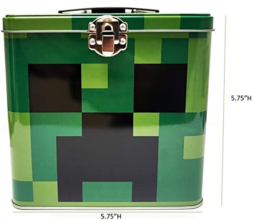 The Tin Box Company Minecraft XL - Lata de almacenamiento con asa, Minecraft