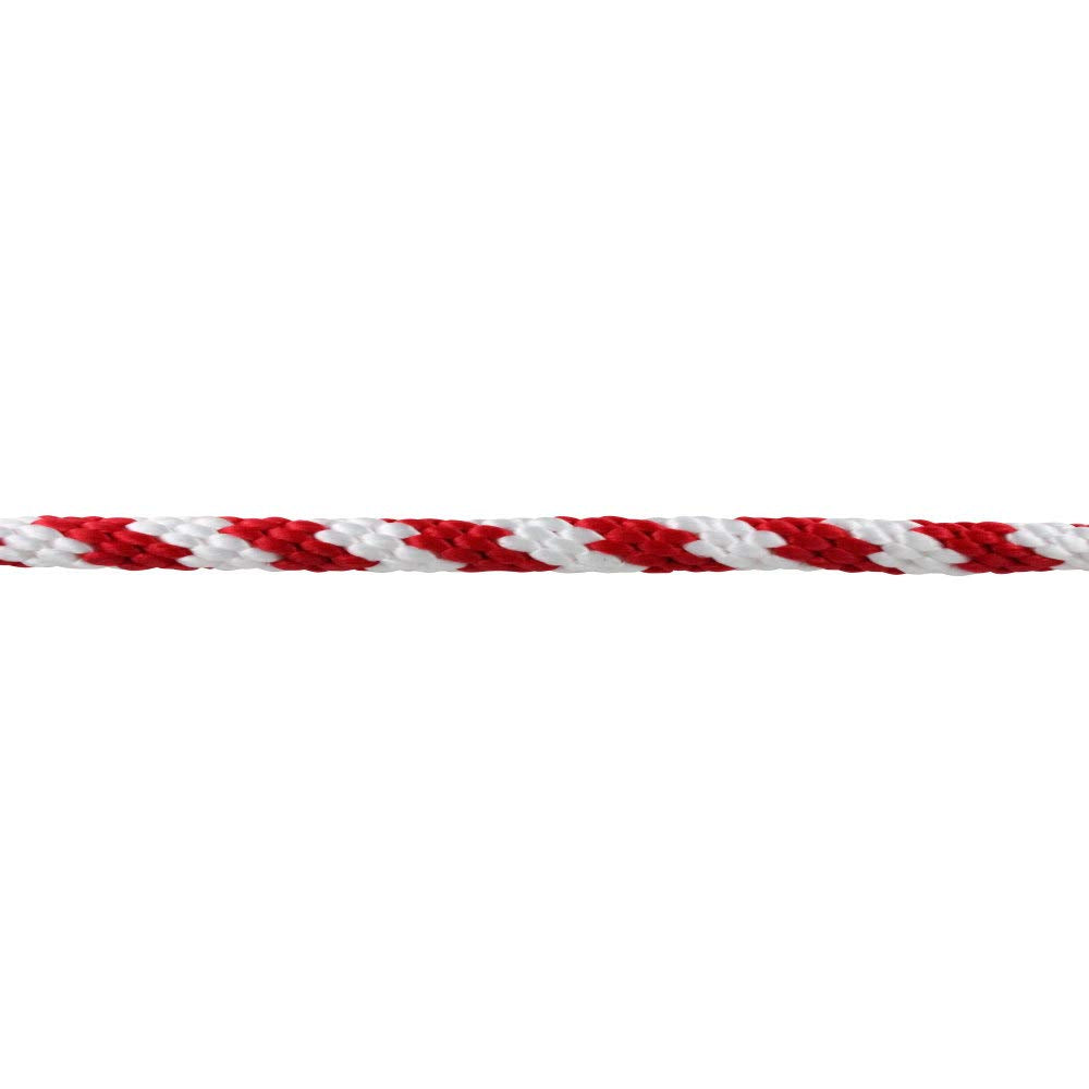 Extreme Max 3008.0148 - Cuerda maciza para trenzado (0,63 x 63,5 cm), color rojo y blanco