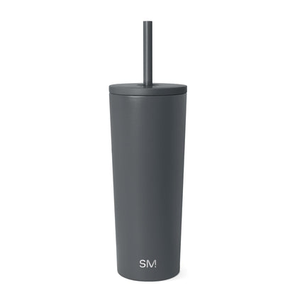 Simple Modern Classic Vaso Térmico con Popote y Tapa Abatible - 710 ml - -Graphite