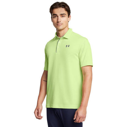 Under Armour Tech Polo de Golf para Hombre - (304) Morph Green - Pitch Gray - XXL