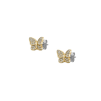 Artetes de botón Fossil JF04922710 Sutton de acero inoxidable en color dorado para dama