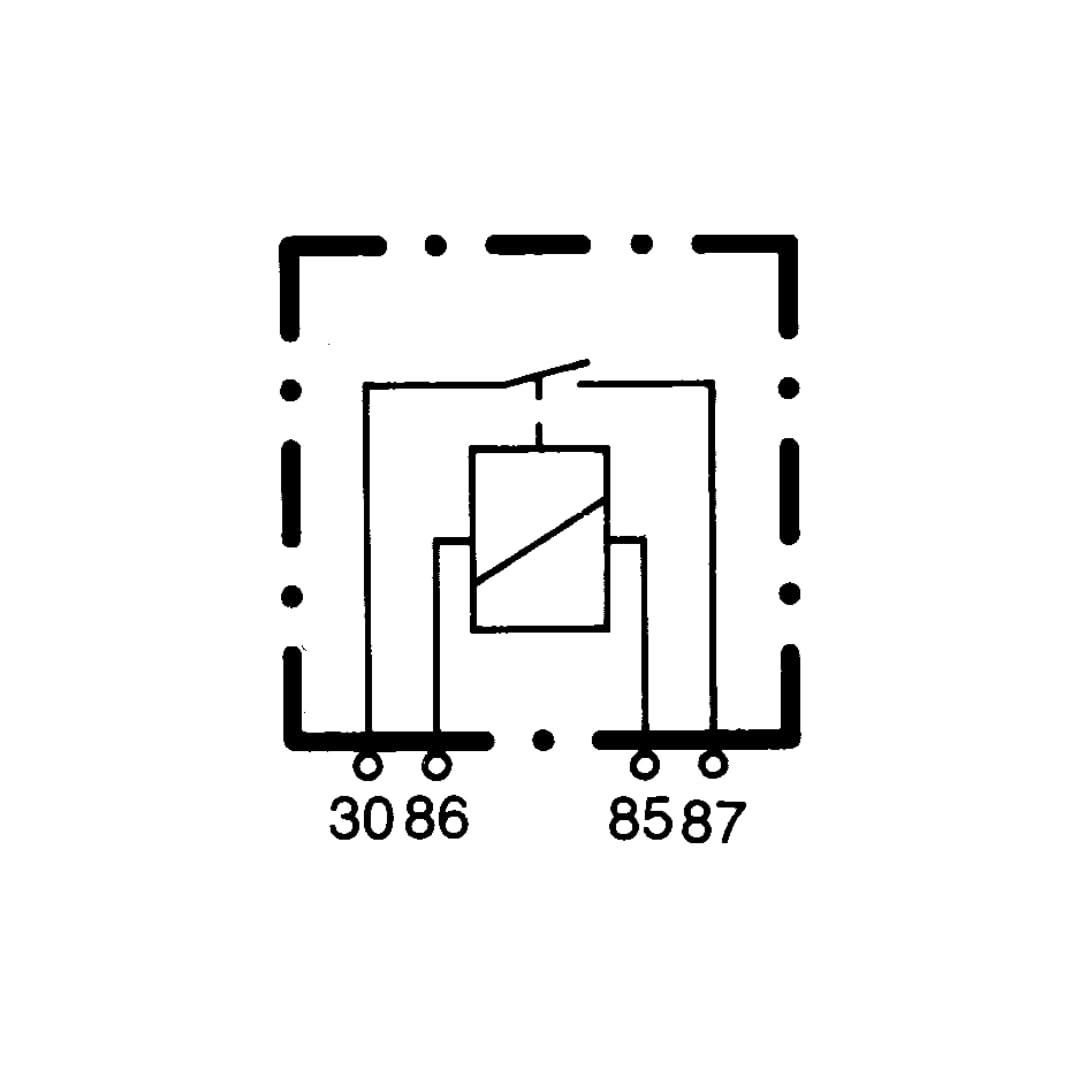 Hella Minirelé de Corriente de Trabajo 4RA 965 400-001, 12V 4 Pines, Resistencia 90 Ohmios