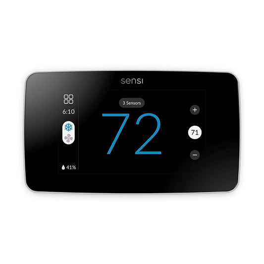 Termostato inteligente Sensi Touch 2 con pantalla táctil a color, programable, Wi-Fi, privacidad de datos, aplicación móvil, bricolaje sencillo, funciona con Alexa, certificación Energy Star, ST76W,