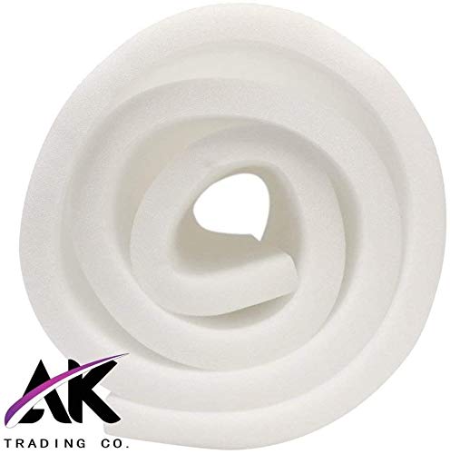AK TRADING - COMPAÑÍA. Cojín de repuesto de asiento AK-Trading Upholstery de densidad media, 2 pulgadas de alto x 24 pulgadas de ancho x 72 pulgadas de largo