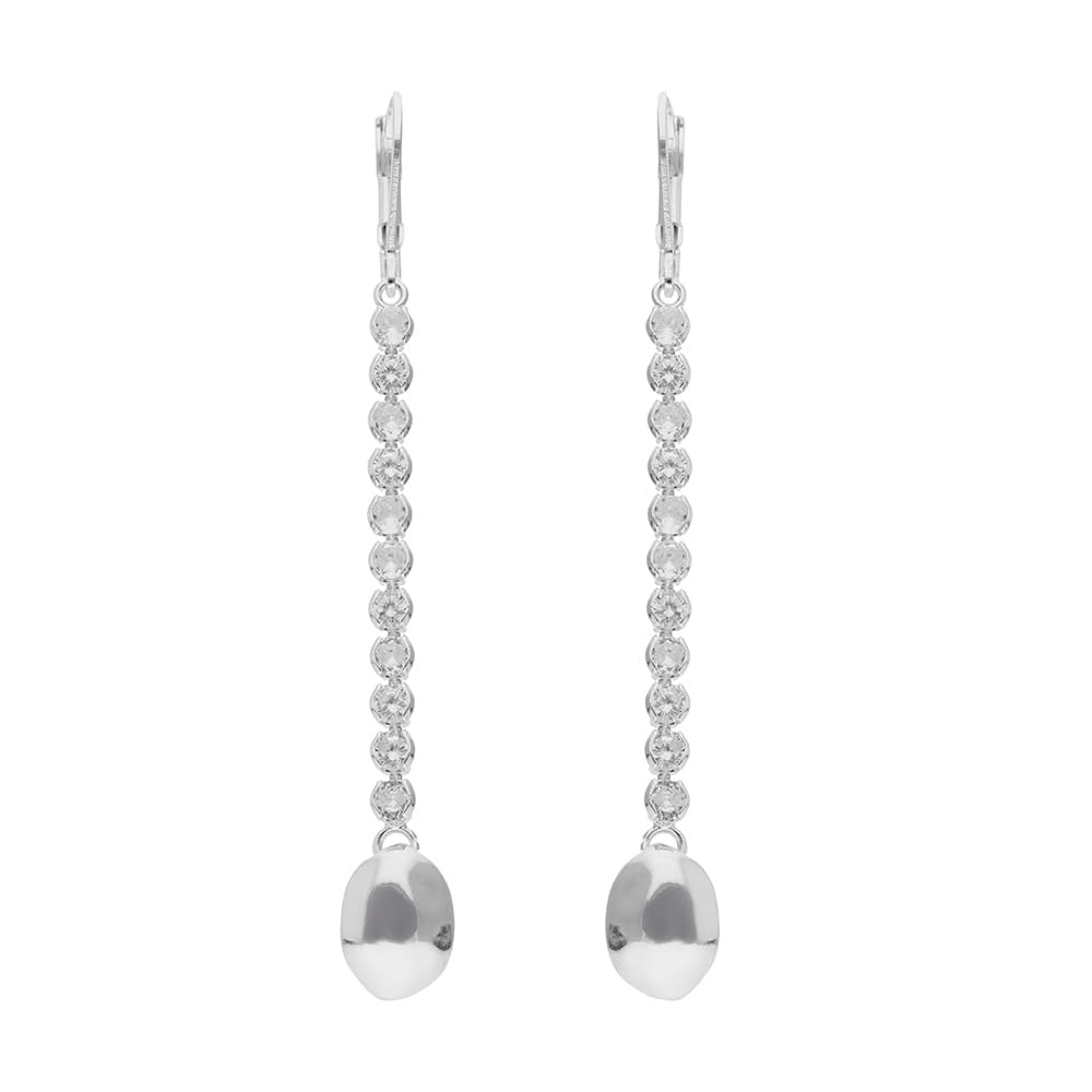 Nine West Aretes Plateado para Mujer