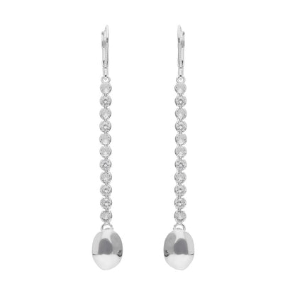 Nine West Aretes Plateado para Mujer