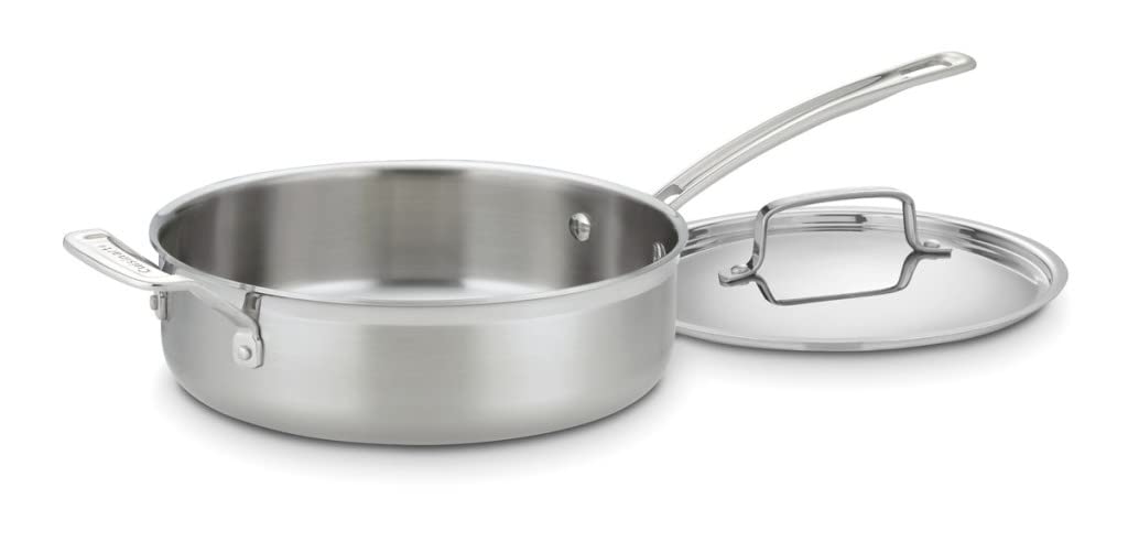 Cuisinart MultiClad Pro Línea de Utensilios de Cocina de Acero Inoxidable - 3.5 quarts - inoxidable, con tapa (Stainless Saute with Cover)