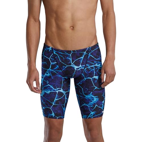TYR Durafast Elite Jammer Pantaloneta de Natación para Hombre - Azul - Synapse - 38