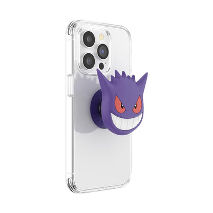 PopSockets - Empuñadura para teléfono con Soporte expandible, Agarre calcomanía, PopOut, Pokemon - Cara de Gengar