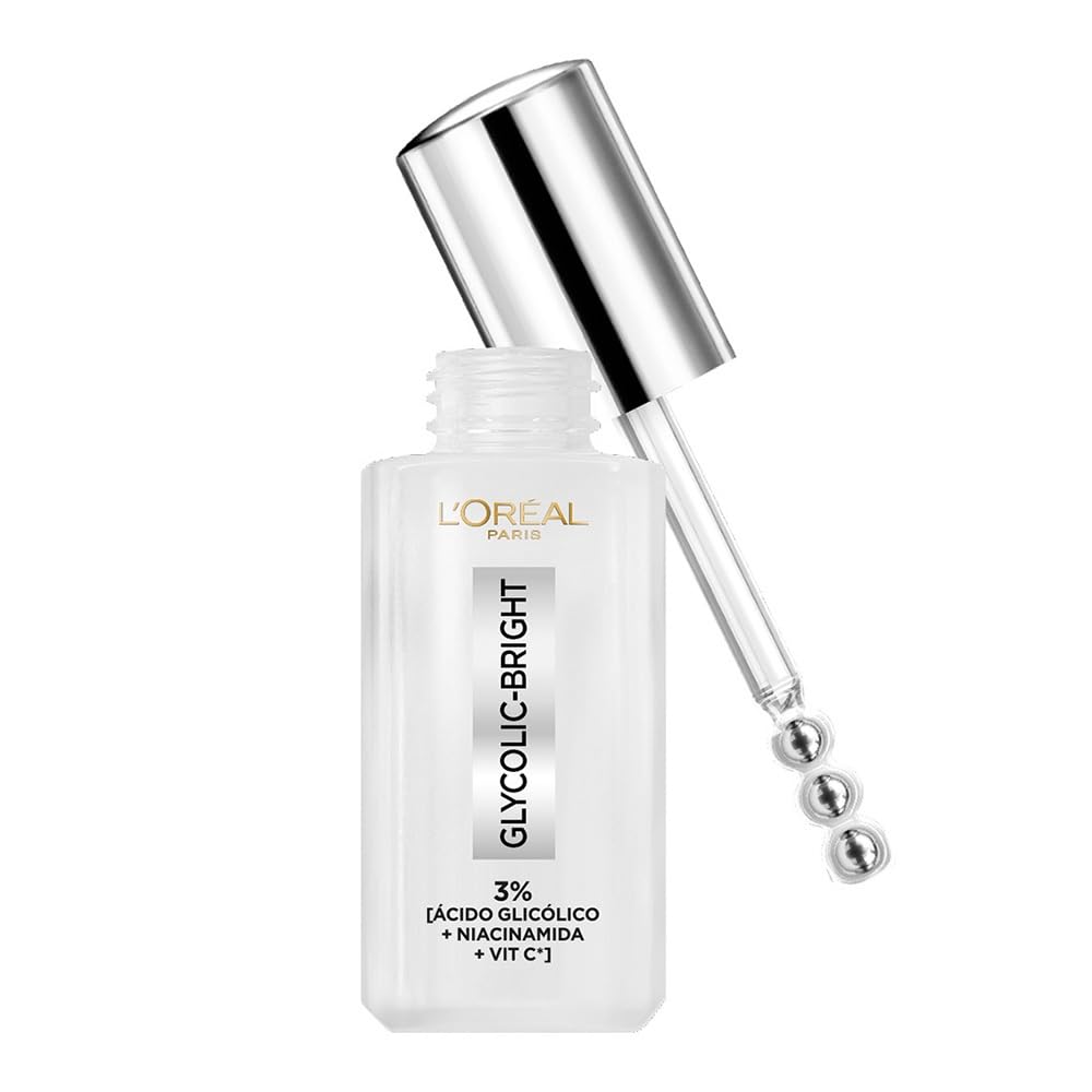 L'Oréal Paris Glycolic Bright Crema de Noche Antimanchas, 50 ml - Serum Ojos