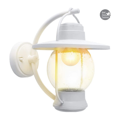 Tecnolite Lámpara de Pared Arbotante Tipo Farol Exterior, Ideal Zona Costera 60 W, Base E27, IP44, No incluye foco