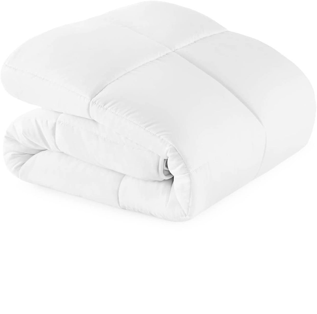 Weekender - Edredón Acolchado de Plumón Alternativo - Matrimonial - Microfibra Suave e Hipoalergénica - Úsalo Solo o con Funda - Reversible - Toda Estación - Blanco