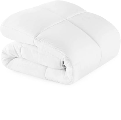 Weekender - Edredón Acolchado de Plumón Alternativo - Matrimonial - Microfibra Suave e Hipoalergénica - Úsalo Solo o con Funda - Reversible - Toda Estación - Blanco
