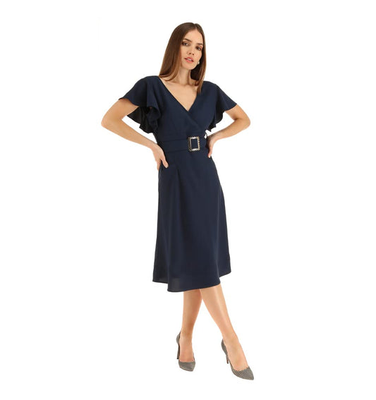 Nine West Vestido con cintuón, para Mujer.
