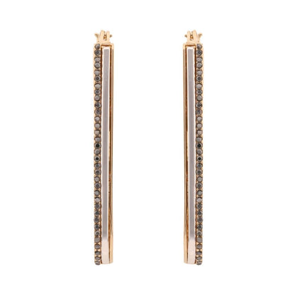 Nine West Aretes Tritone Emblems Dorados | Aleación de metales, acabado brillante, pequeño, pouch de marca