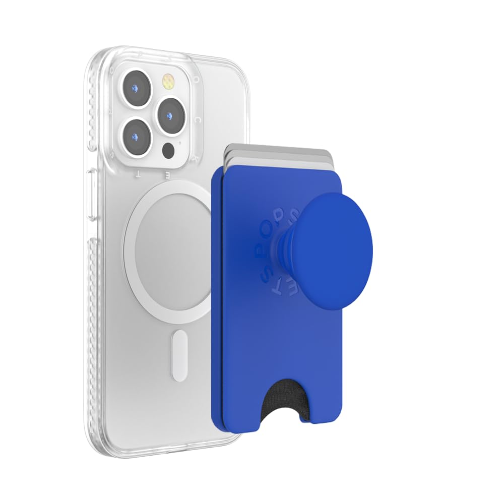 PopSockets PopWallet Cartera Magnética para Celular Compatible con MagSafe - MagSafe - Azul 10 PCS