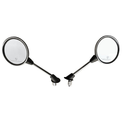 Italika F10010334 Juego Espejos Cromados con Isotipo, Gris