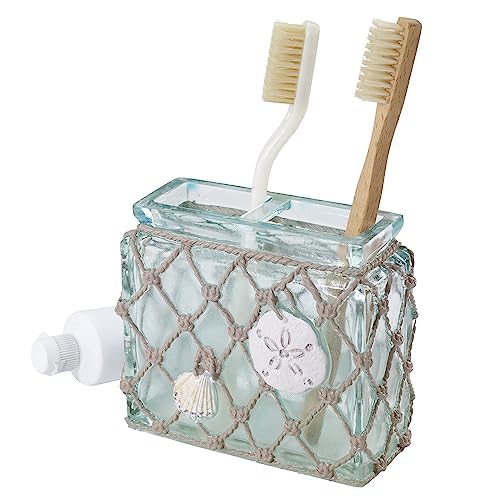 Avanti Linens - Soporte para Cepillo para Polvo de Dientes, Accesorios de baño de Resina, decoración de baño Inspirada en la Playa (colección de anteojos de Agua)