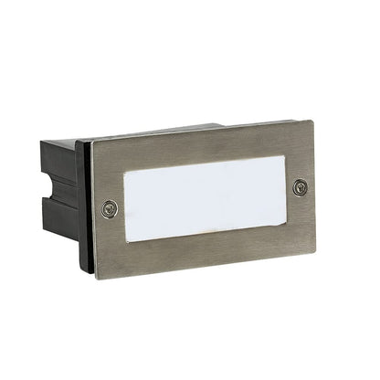 Tecnolite - Luz de Cortesía LED Exterior Empotrable 0.6 W, Luz Cálida Brillante, IP54, No atenuable, LED Integrado