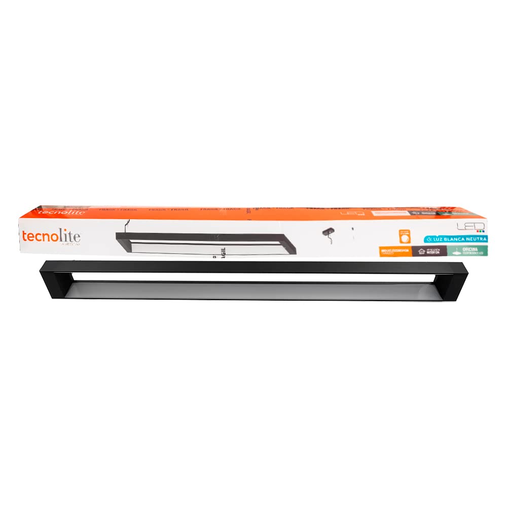 Tecnolite Lámpara de interior LED atenuable para suspender, 40 W, Luz blanca neutra