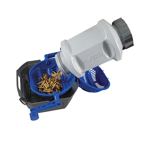 Frankford Arsenal Platinum Series Separador de Medios húmedos/Secos con tamiz Perforado y Filtro de Malla para Recarga, Azul, Gris