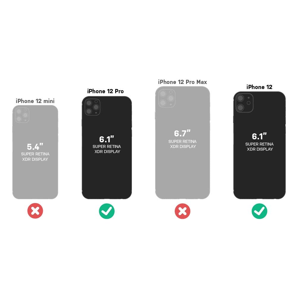 OtterBox Protector de visualización de vidrio de confianza para iPhone 12 y iPhone 12 Pro, transparente (GEN 2)