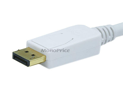 Monoprice 3ft 28AWG DisplayPort to DVI Cable - White