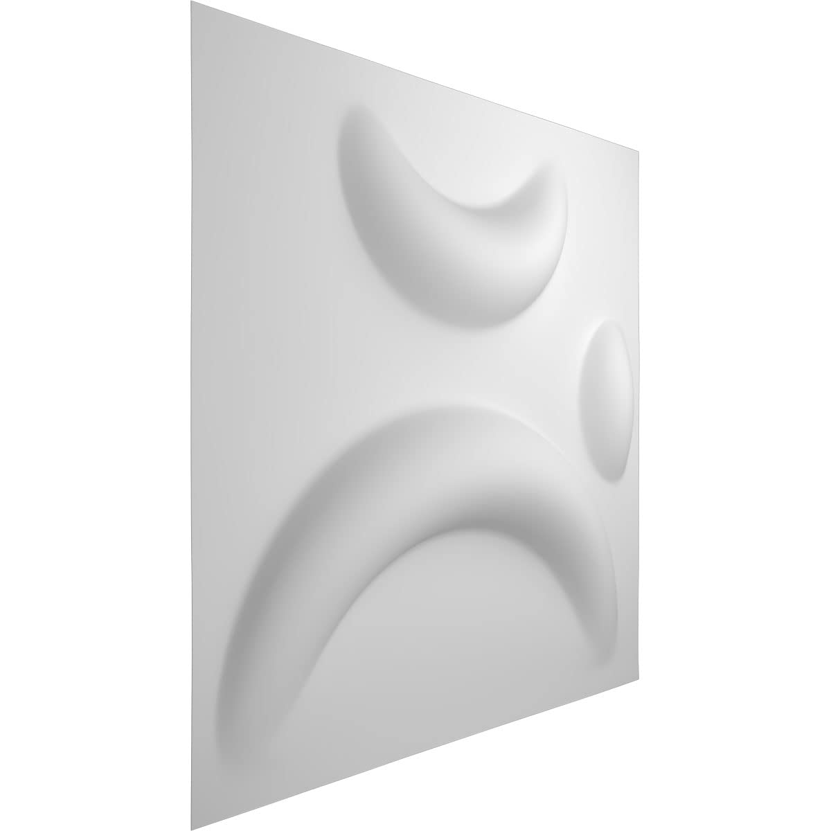 Ekena Millwork WP12X12SEWH 11 7/8 pulgadas de ancho x 11 7/8 pulgadas de alto Sevilla EnduraWall - Cubiertas decorativas para paneles de pared 3D 0.98 pies cuadrados Ft.