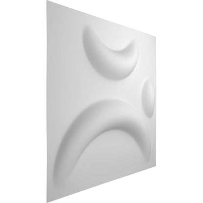 Ekena Millwork WP12X12SEWH 11 7/8 pulgadas de ancho x 11 7/8 pulgadas de alto Sevilla EnduraWall - Cubiertas decorativas para paneles de pared 3D 0.98 pies cuadrados Ft.