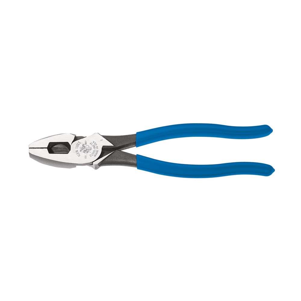 Klein Tools Pinzas de Electricista 9 Pulg Mangos Luminiscentes - Corte HD con tracción FT - Conductor
