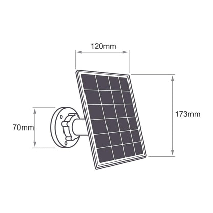 Tecnolite Connect - Accesorio Panel Solar para cámara Range Smart CAMEXT11TVDTCW, Protección IP65, Cámara Inteligente WiFi