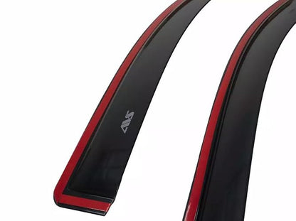 Auto Ventshade 194109 Protectores de Lluvia en Canal para Dodge Ram 1500 2009-2024 y Ram 2500 3500, 4 Piezas, Humo