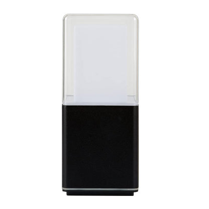 Tecnolite Lampara Solar LED Jardín Exterior, 13 W, Luz Cálida Suave, Luces Solares, Color Negro, IP 65