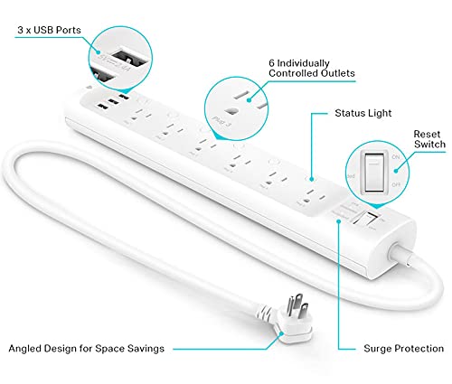 TP-Link Kasa Smart WiFi Plug Mini - Enchufe inteligente, Tira de electricidad inteligente, 1 paquete, Blanco