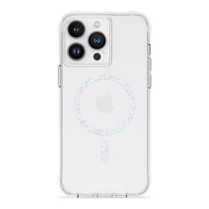 Case-Mate Funda Transparente para iPhone 14 Pro Max con MagSafe - Clear Stardust