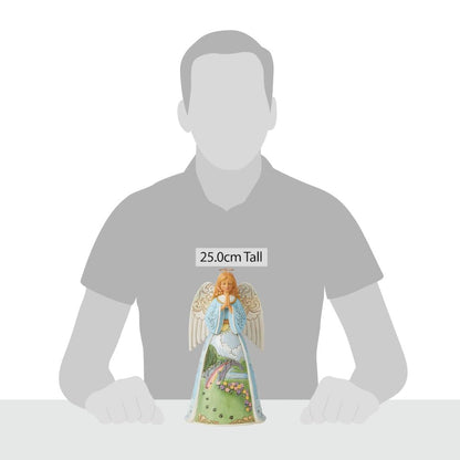 Enesco Jim Shore Heartwood Creek - Figura de ángel de Duelo para Mascotas, 9.75 Pulgadas, Multicolor