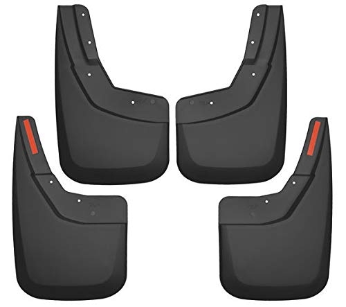 Husky Liners Guardabarros para Chevrolet Silverado, Delantero y Trasero, Negro 56886