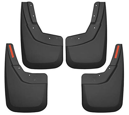 Husky Liners Guardabarros para Chevrolet Silverado, Delantero y Trasero, Negro 56886