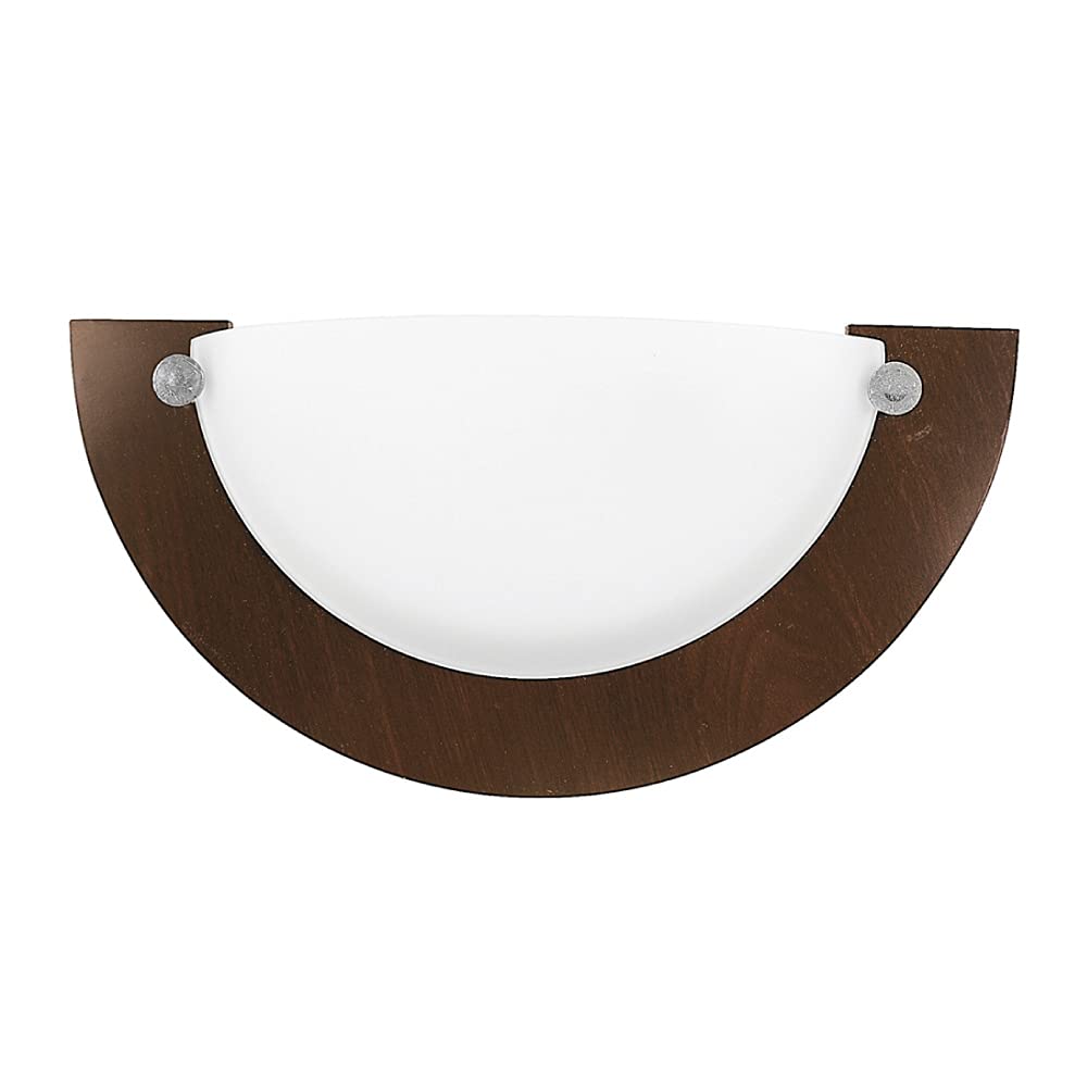 Tecnolite Lámpara Interior, Lámpara de Pared, Base E27, 100 - 240 Volts, Color Madera Oscuro