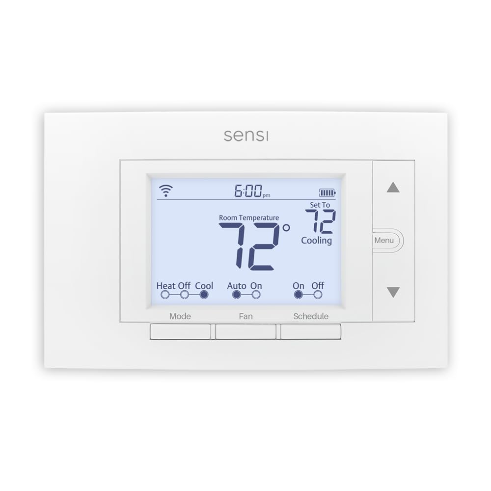 Sensi Emerson Termostato Inteligente Wi-Fi para Smart Home, versión Pro, Funciona con Alexa, Certificado Energy Star