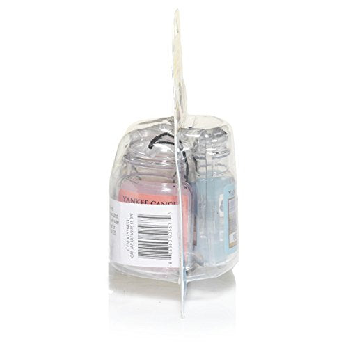 Yankee Candle - Juego de 3 ambientadores Colgantes para Automóvil, neutraliza los olores hasta 30 días. Incluye: Arena Rosa y Sol y Arena (Paquete de 3)