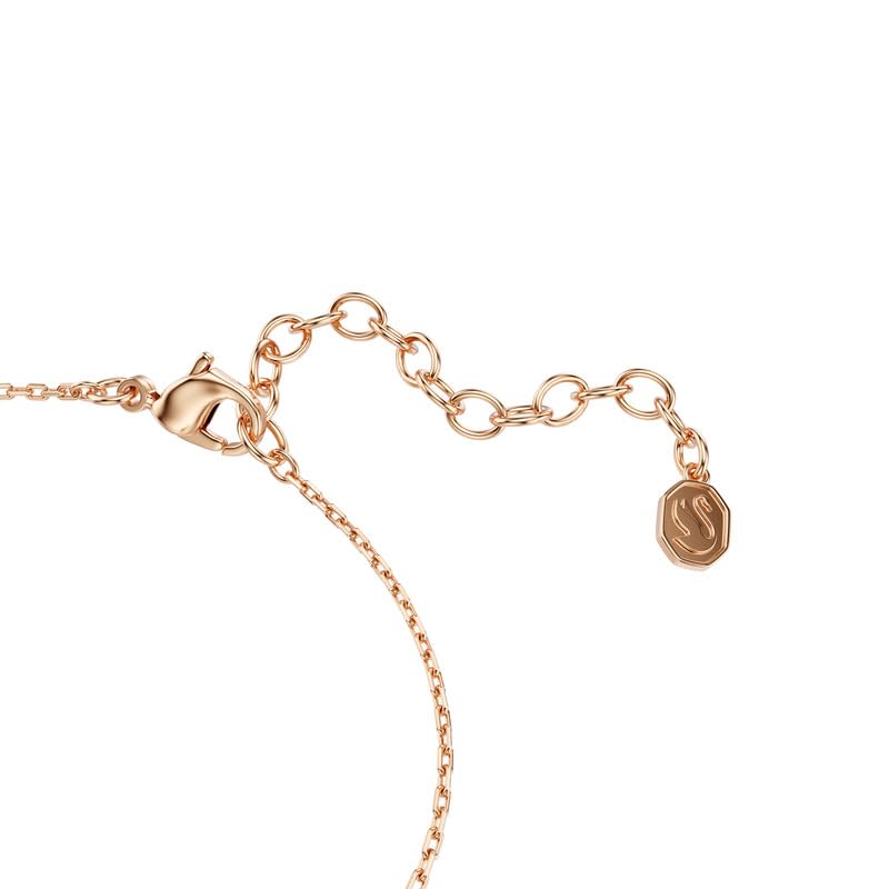 Pulsera Swarovski Swan, Mixtos, Swan, Blanco, Oro rosa-tSwarovski Chapado en uno