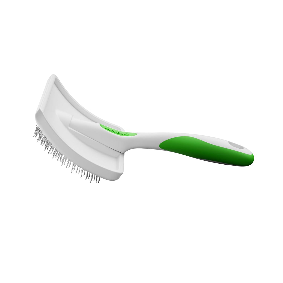 Andis Cepillo Autolimpiable 68540 | Grande, verde, para todas las razas, reduce desprendimiento, elimina enredos, cerdas de acero inoxidable