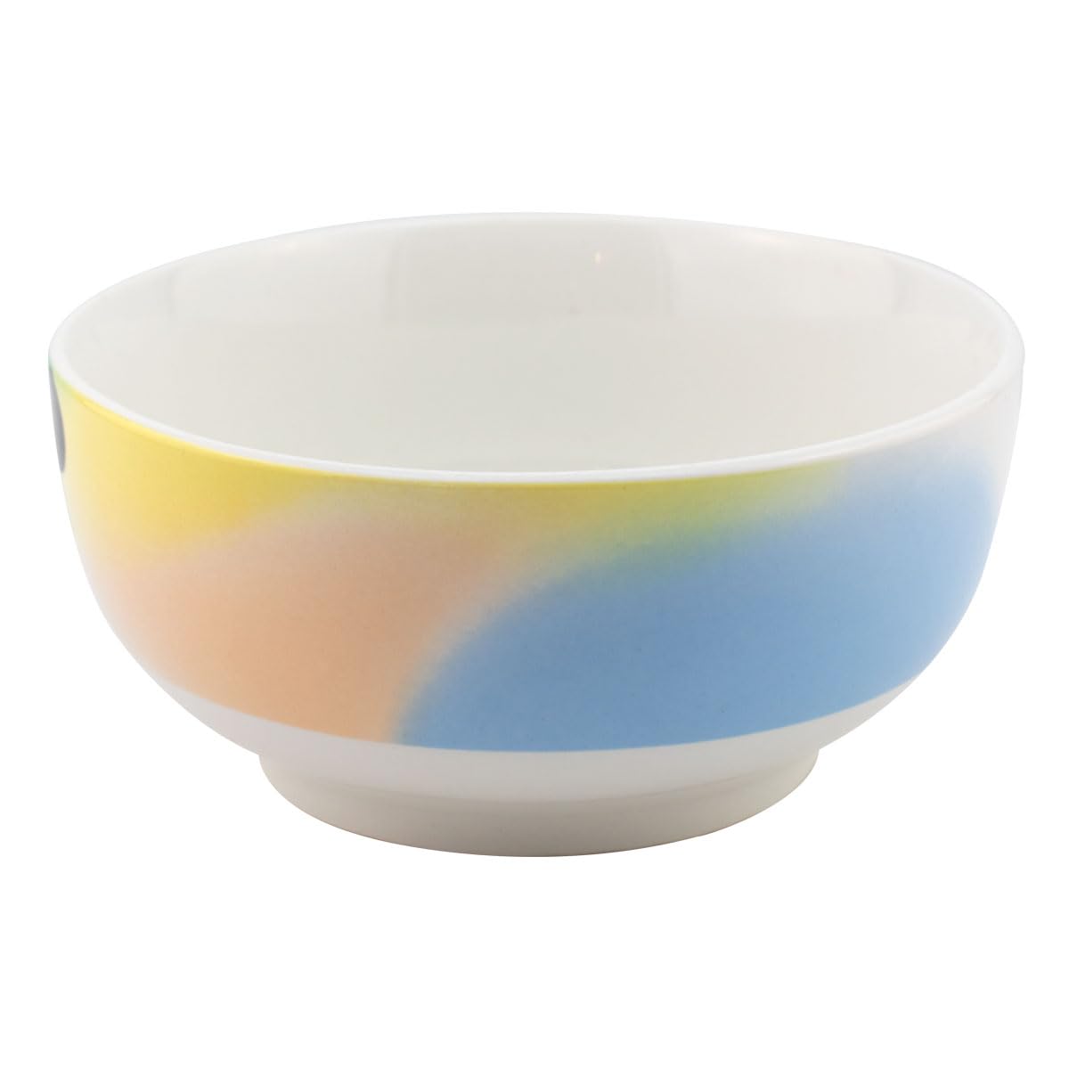 Fun Kids 2415-3864 Plato Hondo, Bowl o Cuenco Sopero Redondo de Porcelana, Modelo Clásicos Disney, Diseño Mickey Mouse, Tazón Ultra Resistente con Cintillo Decorativo Multicolor, 14 cm